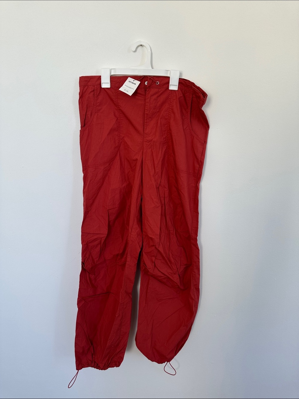 Cotton On Red Drawcord Track Pants